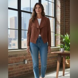 Anthropologie Tan Leather Jacket